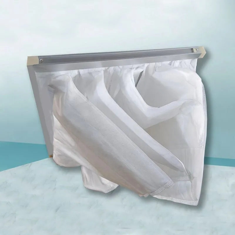 Galvanized Frame Bag Air Filter